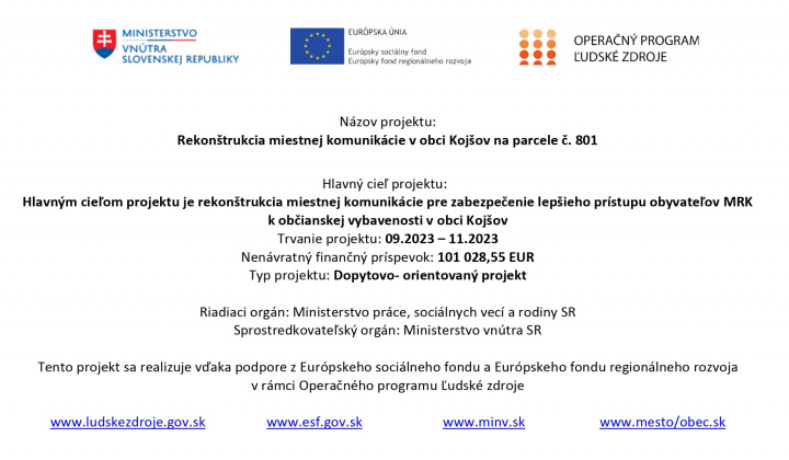 Fotka - Rekonštrukcia miestnej komunikácie